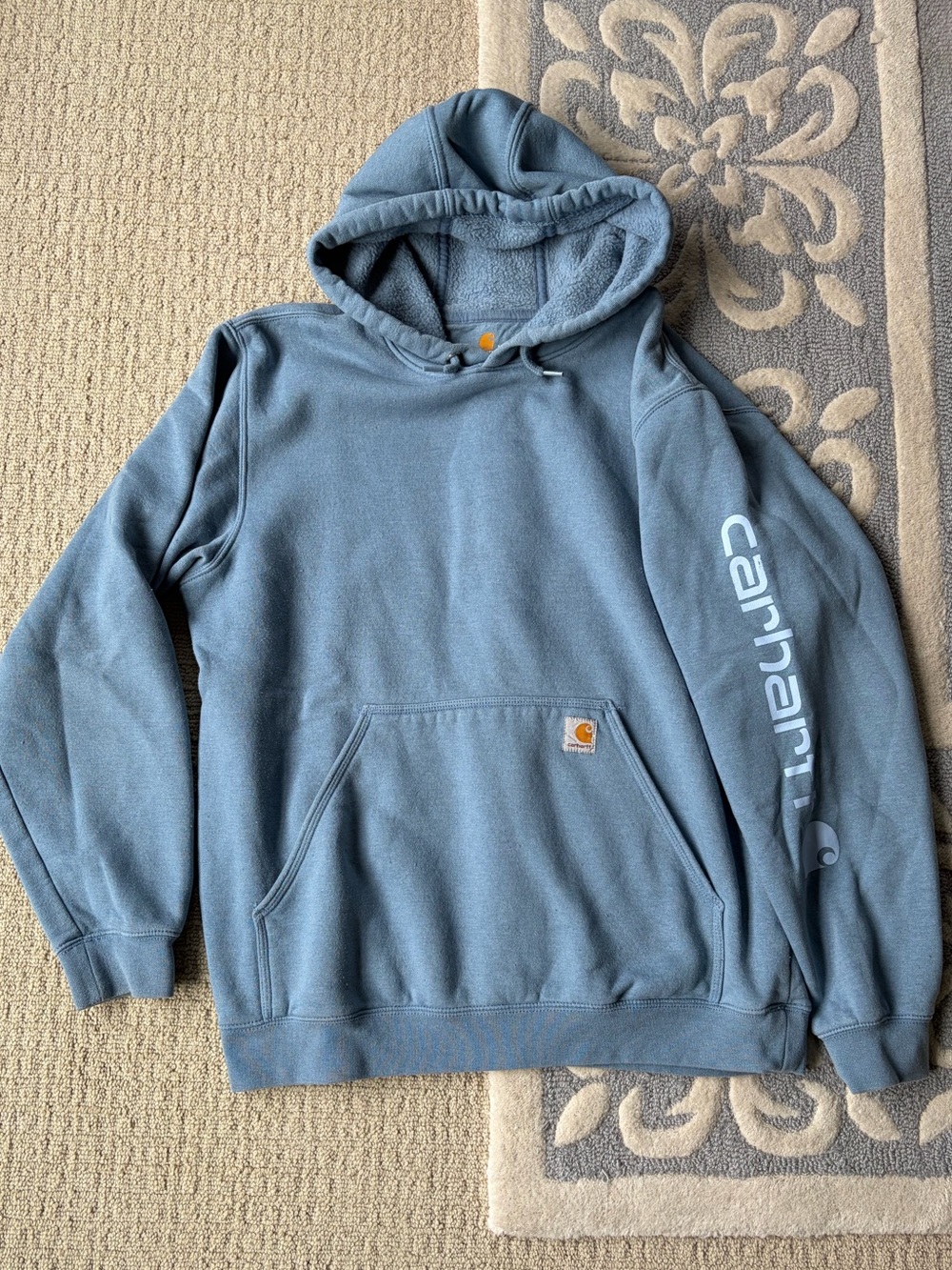 Carhartt Men’s Slate Blue Hooded Sweatshirt